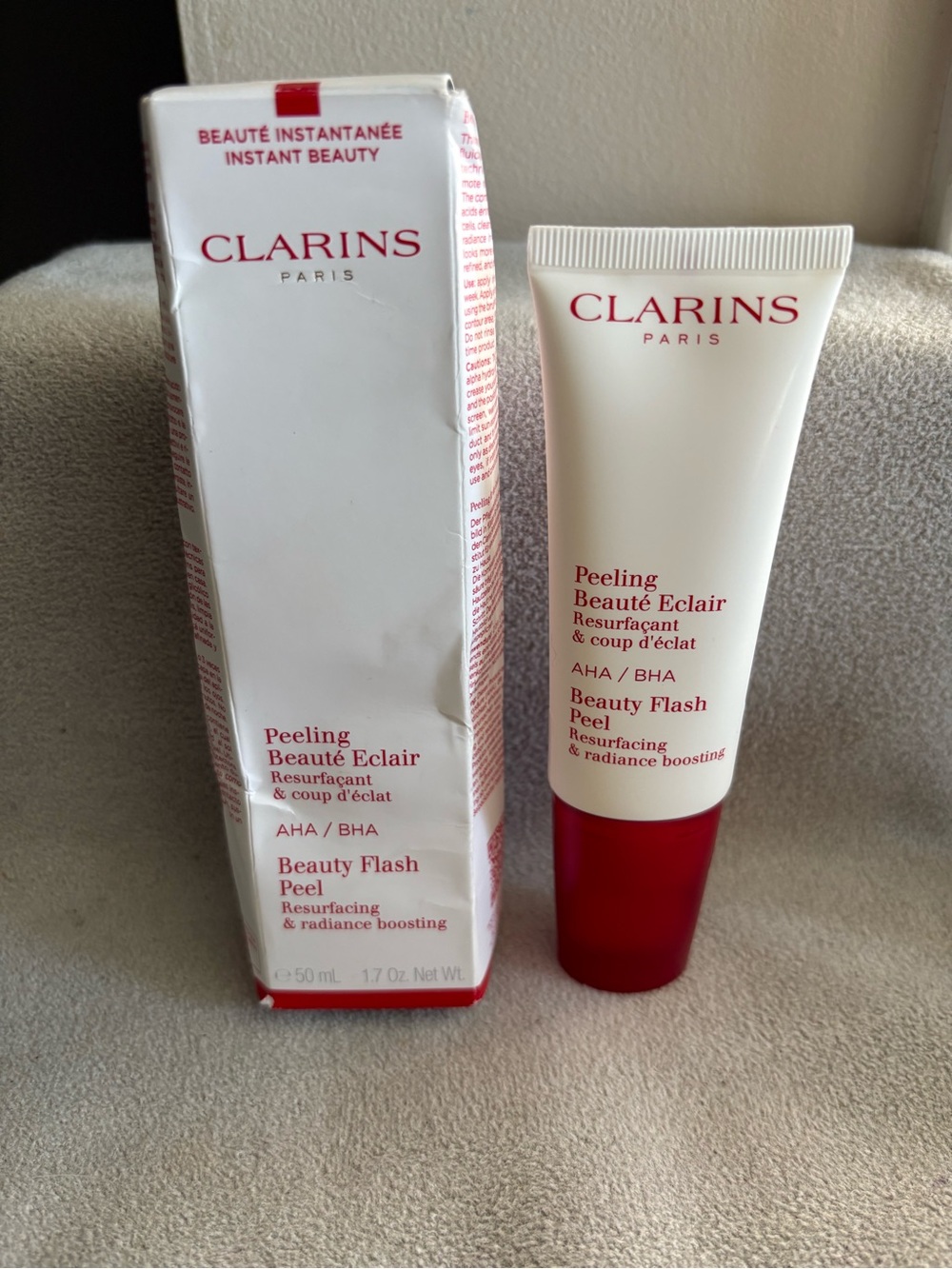 Clarins Peeling AHA/BHA Beauty Flash Peel Resurfacing & radiance boosting NIB